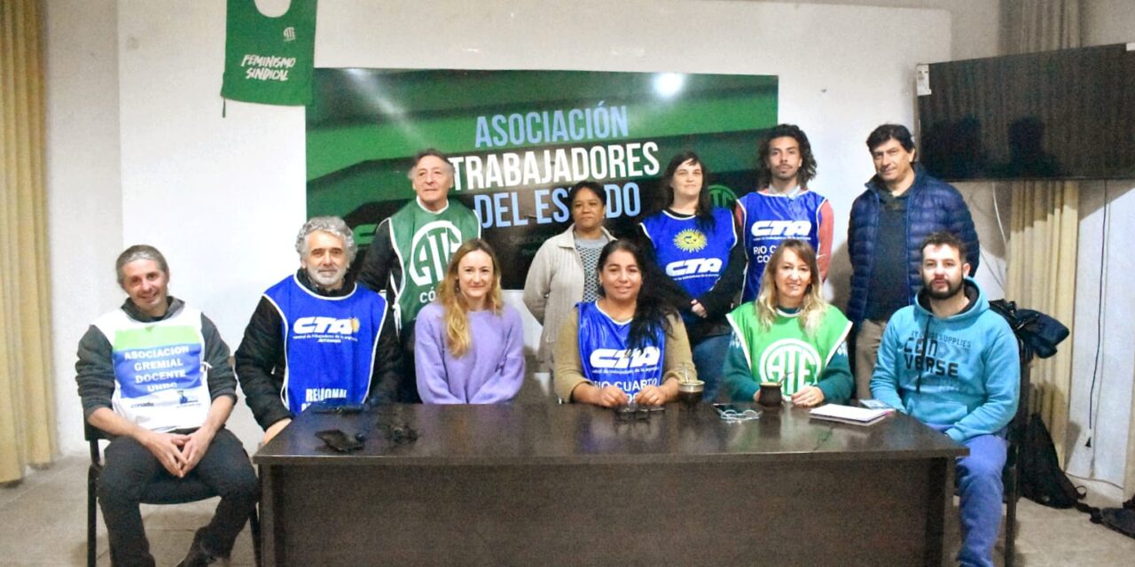 ATE Río Cuarto adhiere al Paro Nacional organizado por CTA