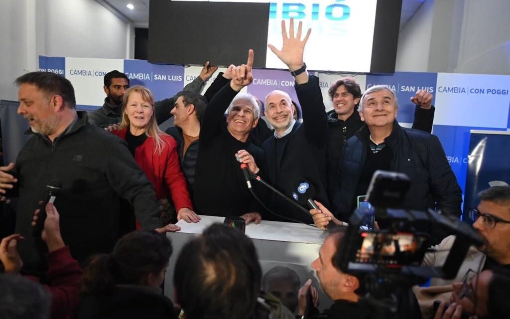Claudio Poggi se impuso en San Luis y festejó junto a Rodríguez Larreta