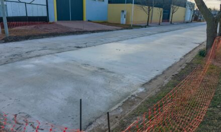 Adelia María: avanzan las obras de pavimentación y cordón cuneta