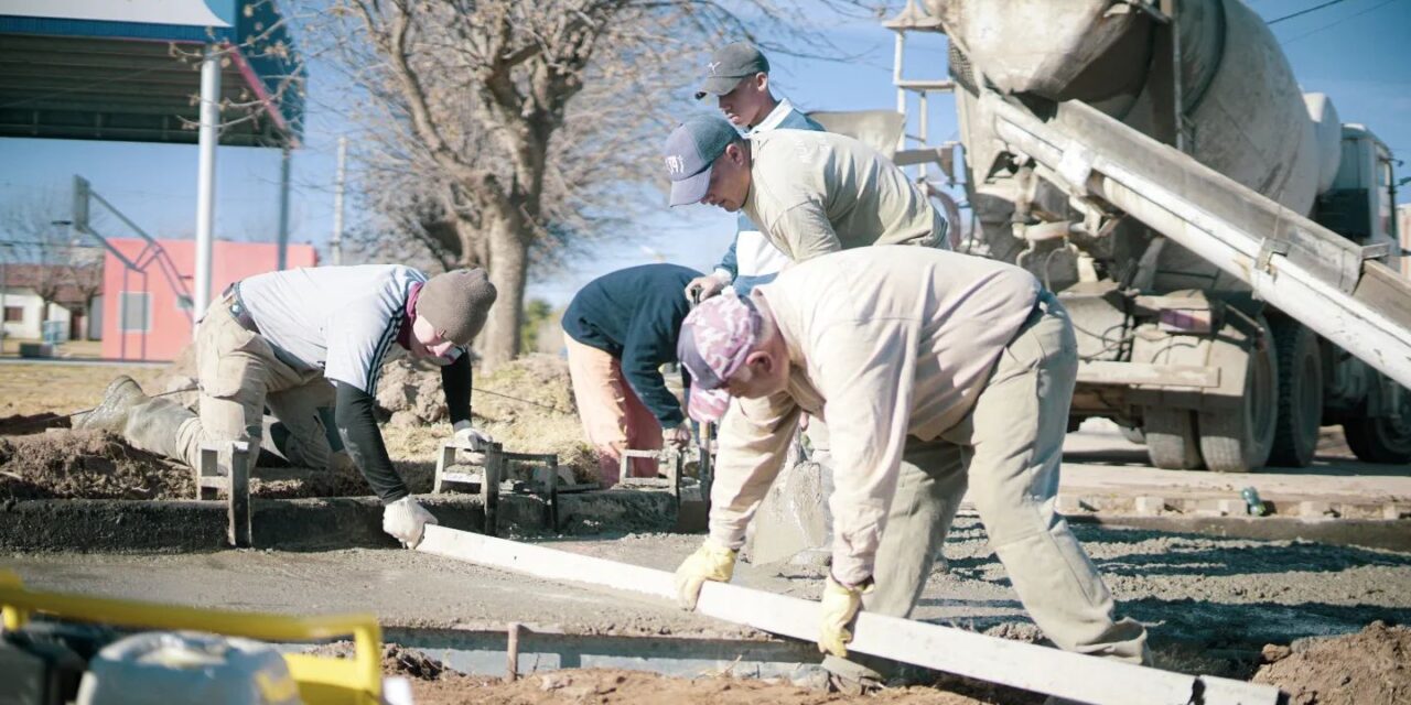 Avance de obras públicas en Sampacho