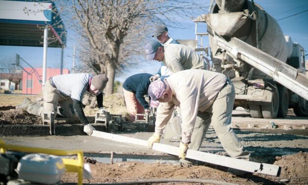 Avance de obras públicas en Sampacho