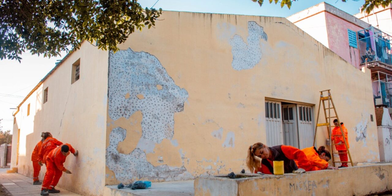 Río Tercero: comenzó la puesta en valor del Salón Comunitario del Barrio 20 de junio