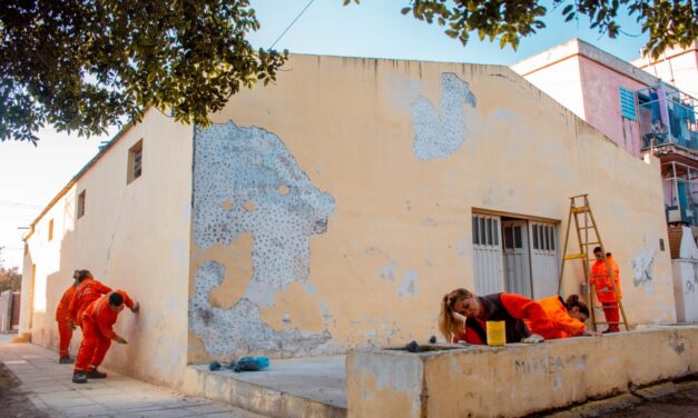 Río Tercero: comenzó la puesta en valor del Salón Comunitario del Barrio 20 de junio