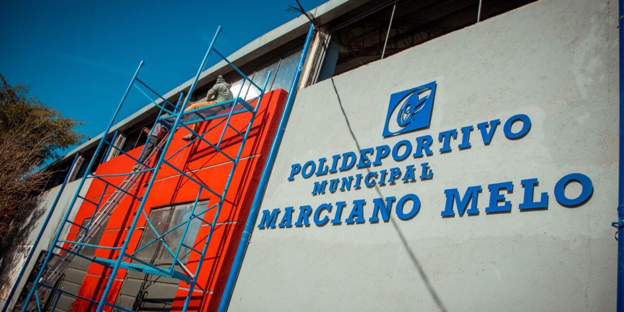 Río Tercero: continúa la remodelación del Polideportivo