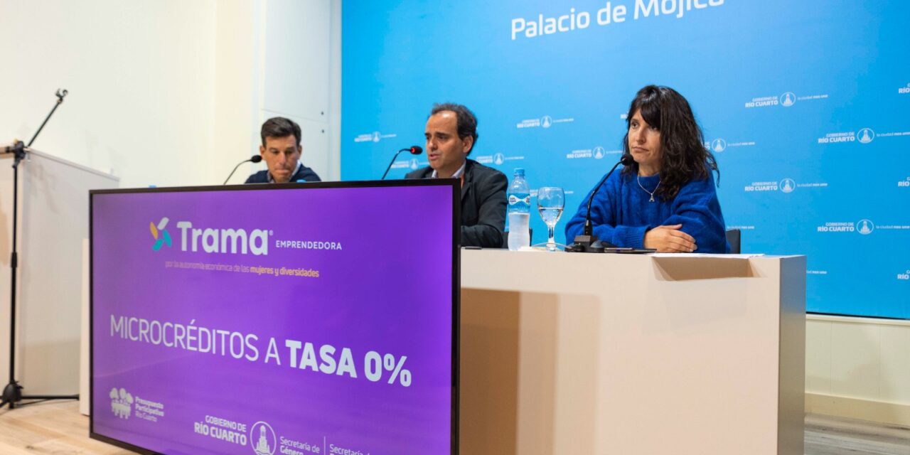 En Río Cuarto, se presentó una nueva línea de microcréditos para mujeres y diversidades