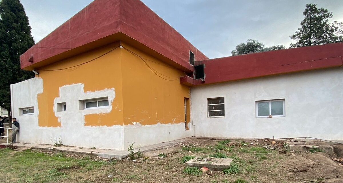 Achiras: avanza la remodelación del dispensario municipal