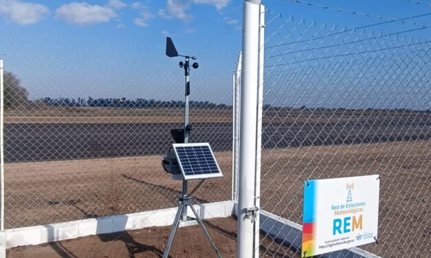 Huinca Renancó: se instaló la 113 estación metereológica