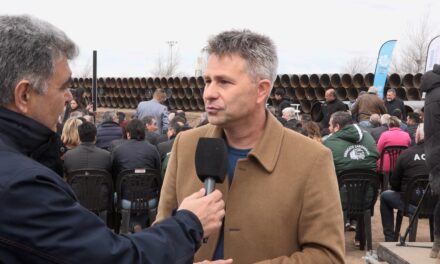 Sergio Massa lanzó la obra de Reversión del Gasoducto Norte en la planta de Tío Pujio