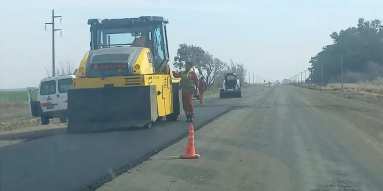 Avanza la obra de repavimentación en la Ruta Provincial 27 que une Jovita con San Joaquín
