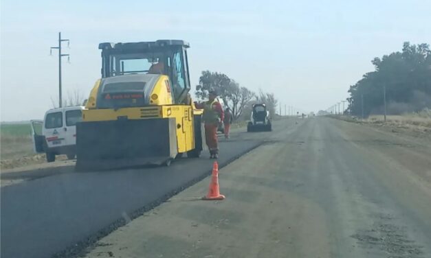Avanza la obra de repavimentación en la Ruta Provincial 27 que une Jovita con San Joaquín