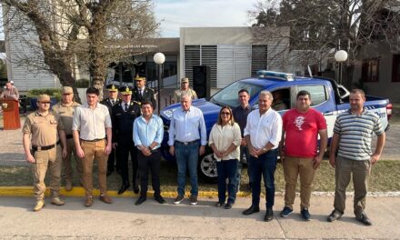 Busso entregó equipamiento para consorcio, BPAs y patrulla rural en Río Cuarto