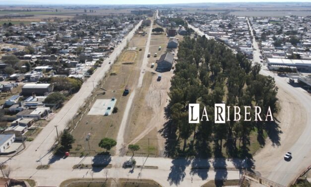 Alcira Gigena: avanza la obra de la ciclovía del ferrocarril hacia la zona sur