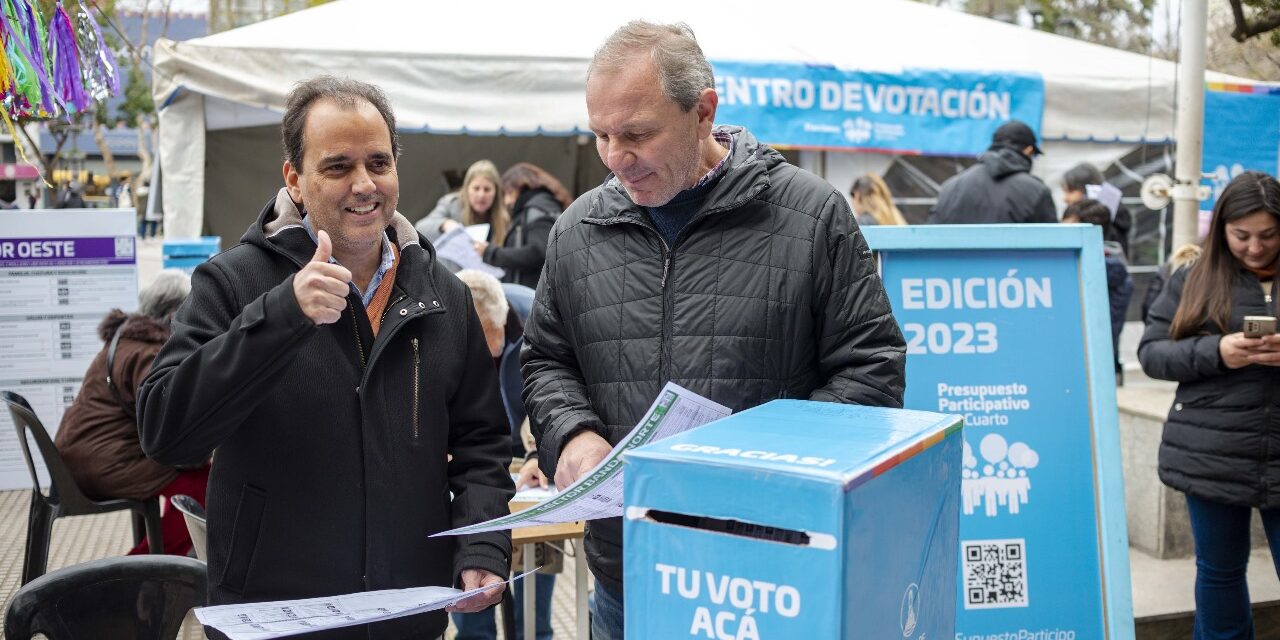 Río Cuarto: hasta mañana se puede votar por el Presupuesto Participativo