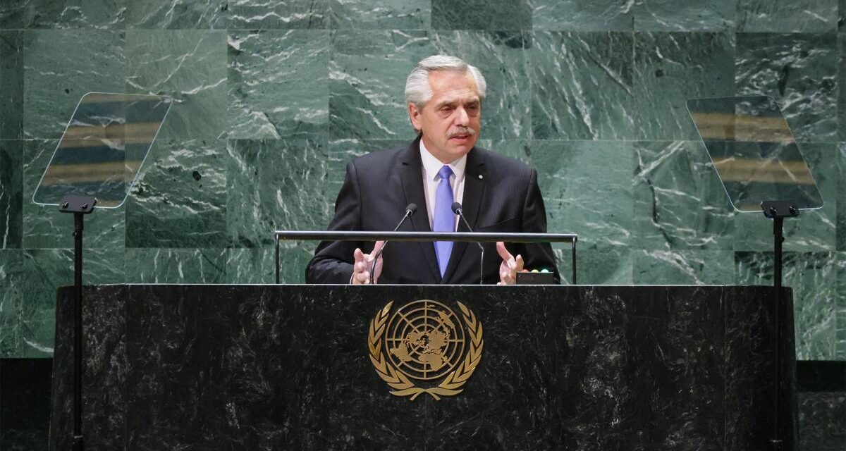 Fernández en la ONU: «La arquitectura financiera apuesta a la especulación y no al desarrollo»