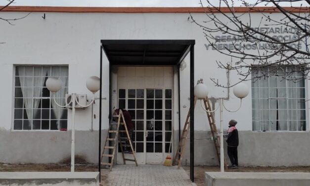 Huinca Renancó: avanza la obra de restauración en la Secretaría de Acción Social y DDHH