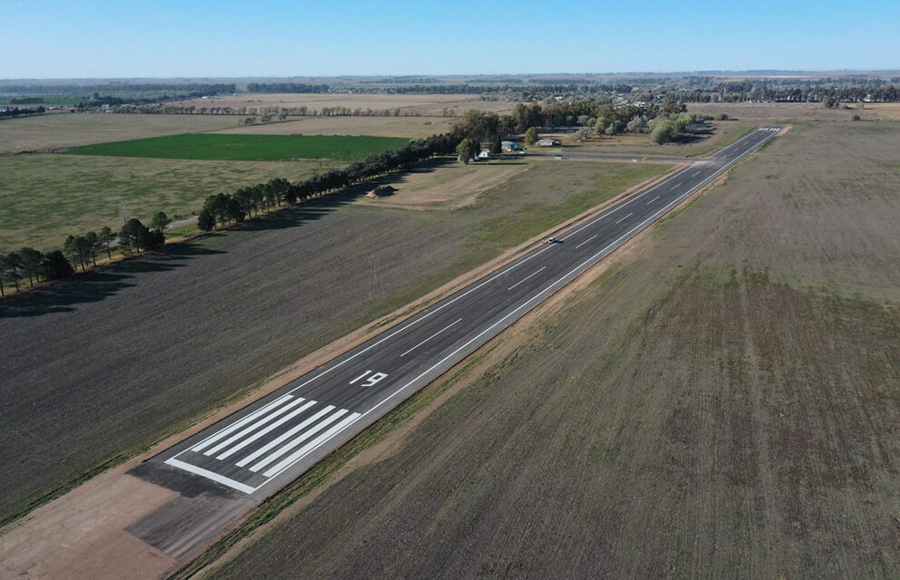 Huinca Renancó: Schiaretti inauguró la pavimentación de la pista aérea