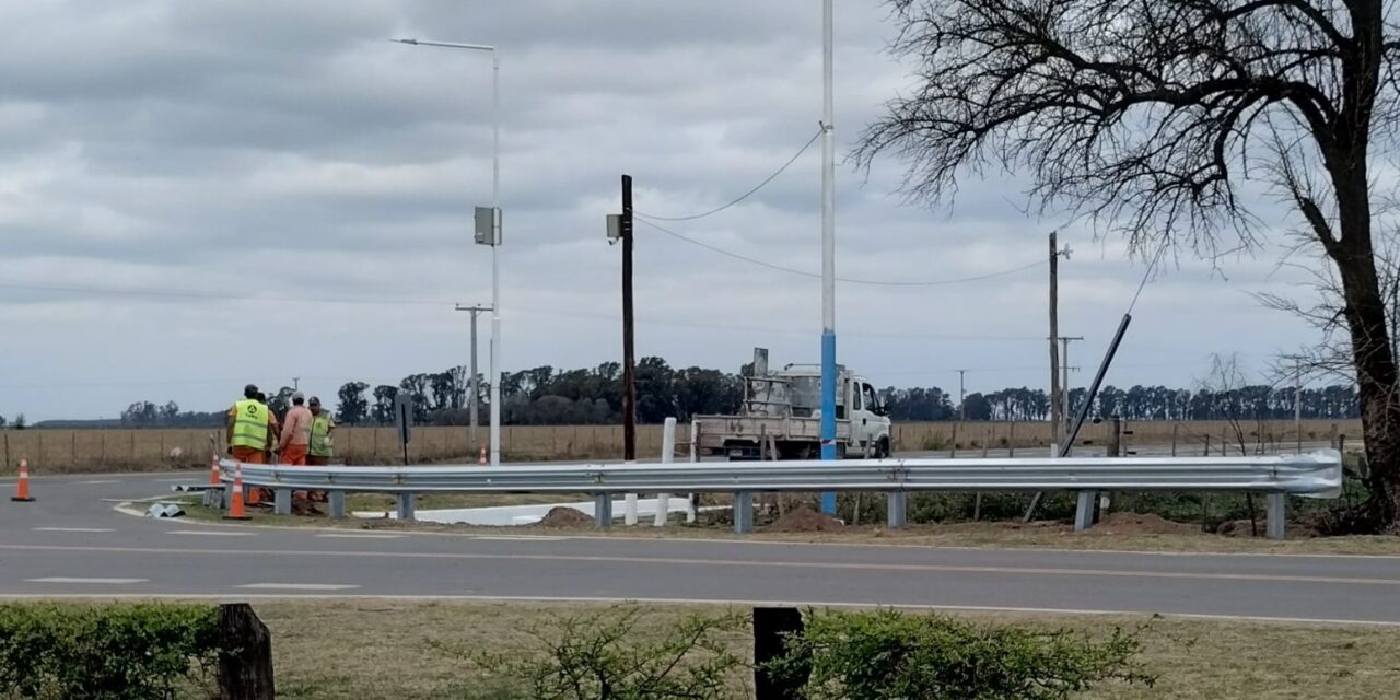 Buchardo: Se instalaron guardarrails en los ingresos a la localidad