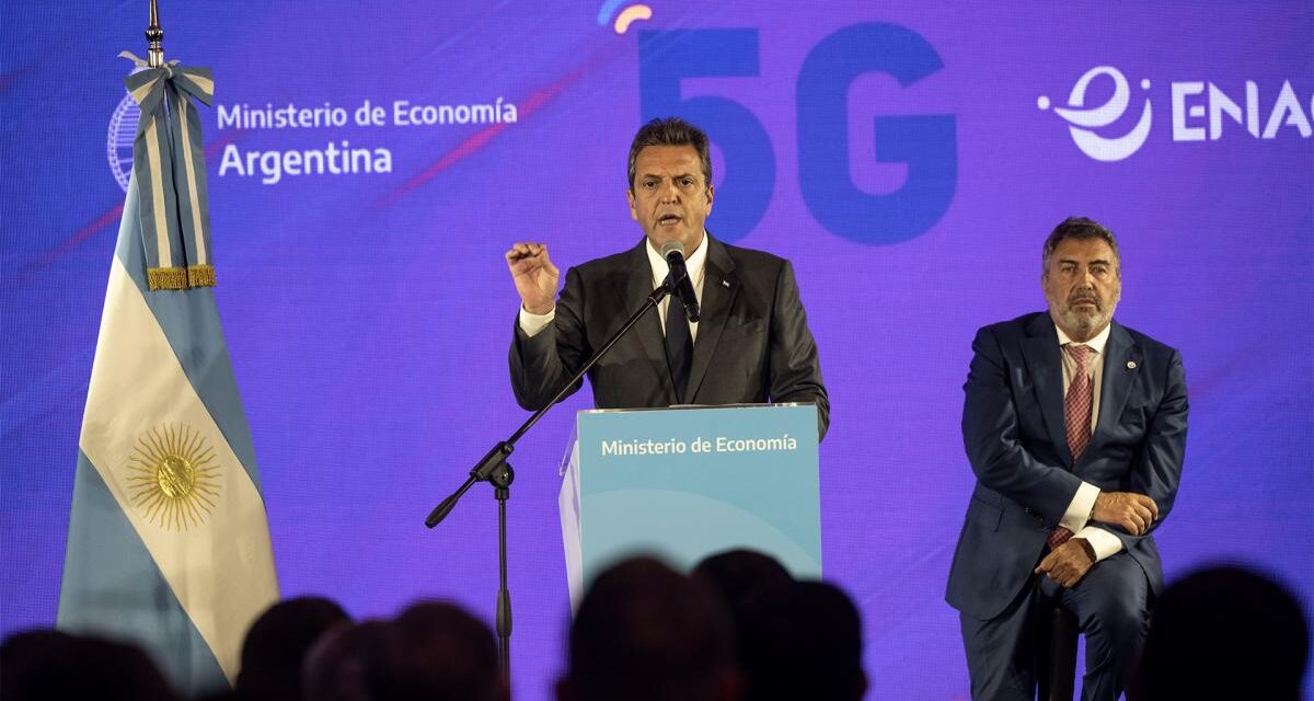 Massa anunció la llegada del 5G al país e inversiones de US$1.000 millones