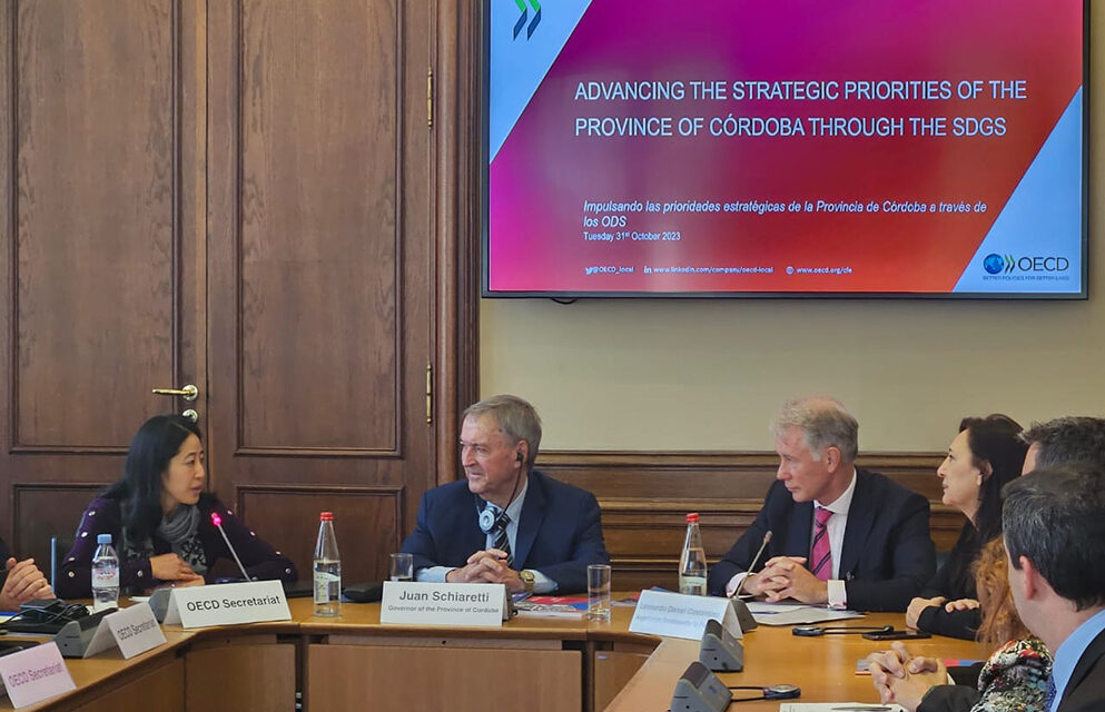 En Francia, Schiaretti junto a la OCDE plantean acciones de impulso a la competitividad