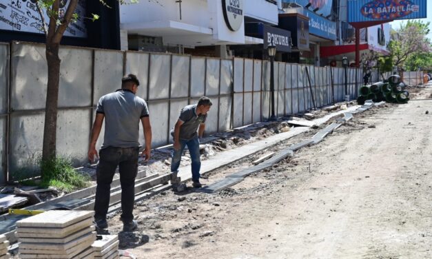 Villa María: continúan las obras en el Centro Comercial a Cielo Abierto