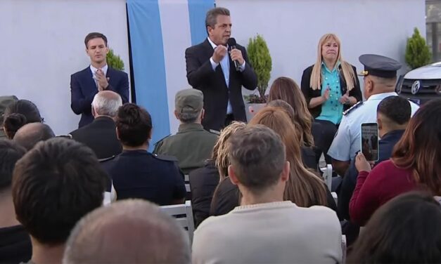 Massa llamó a tener fuerzas de seguridad «mejor pagas» y que la justicia «haga su tarea»