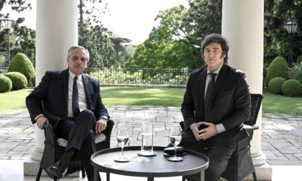 Alberto Fernández recibió a Javier Milei en la residencia de Olivos