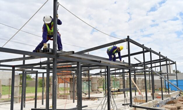 Villa María: avanza la obra del jardín municipal en barrio Padre Mugica
