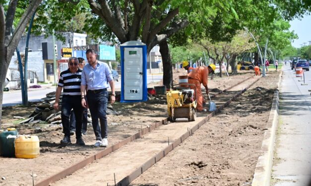 Villa María: Gill supervisó el avance del Parque Lineal Sustentable