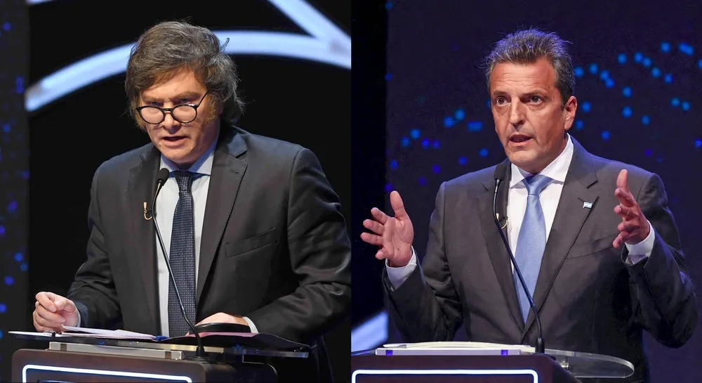 Cómo llegan Massa y Milei al debate, a una semana del balotaje presidencial