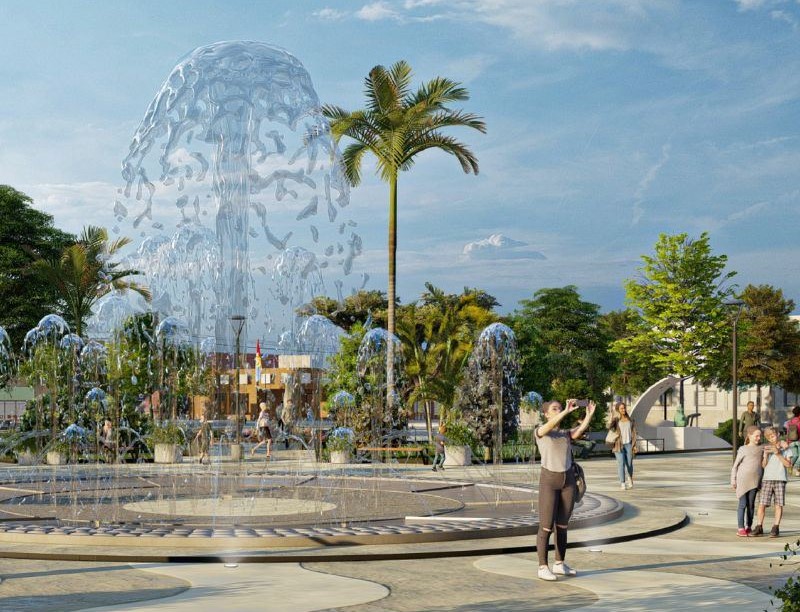 Hernando: presentaron el proyecto de modernización de la Plaza San Martín