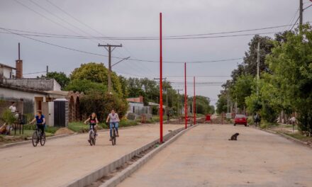 Villa Huidobro: habilitaron el primer tramo de pavimento articulado en avenida Junín