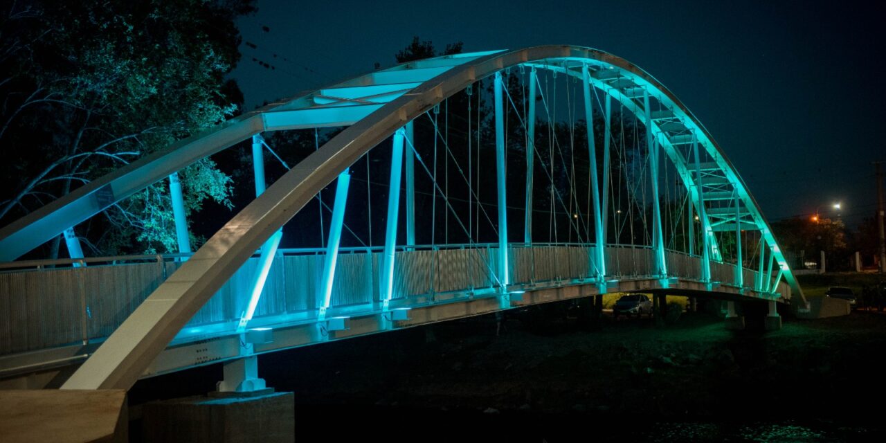 Río Tercero: inauguraron el Puente Peatonal de la Democracia