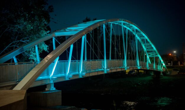 Río Tercero: inauguraron el Puente Peatonal de la Democracia