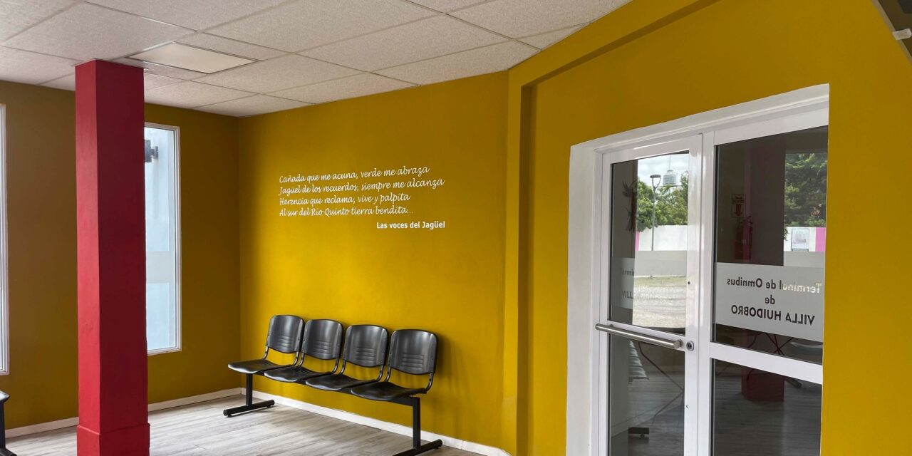 Villa Huidobro: realizaron mejoras en la Terminal de ómnibus