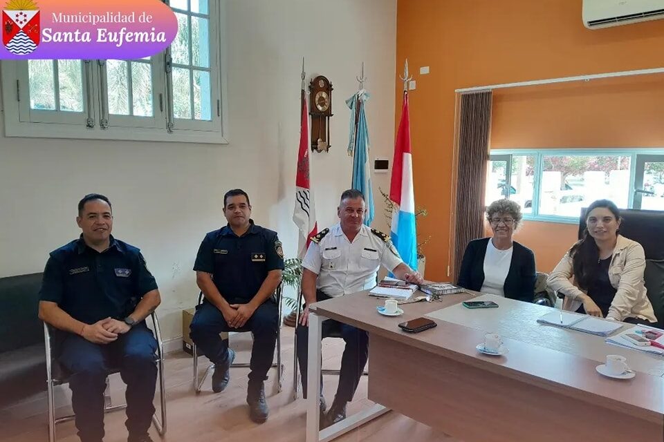 Santa Eufemia: Acuerdan acciones para reforzar la seguridad local