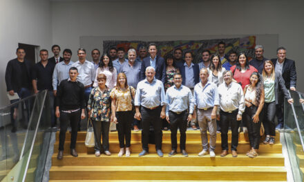 Intendentes del sur provincial fueron recibidos por el ministro de Gobierno