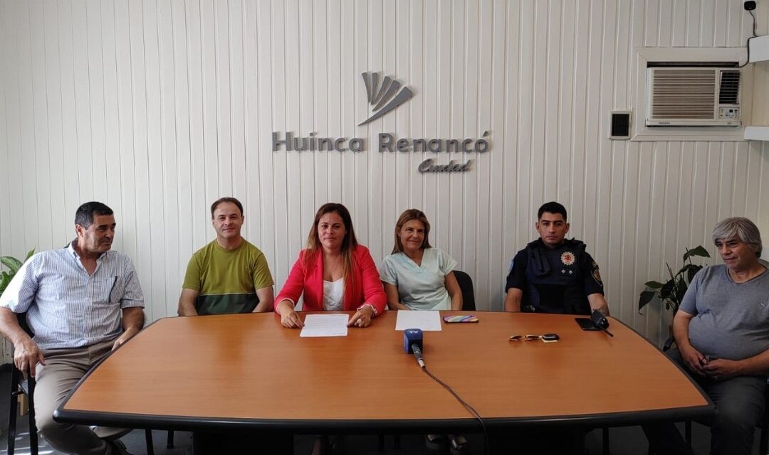 Anuncios sobre la cobertura de emergencias en Huinca Renancó