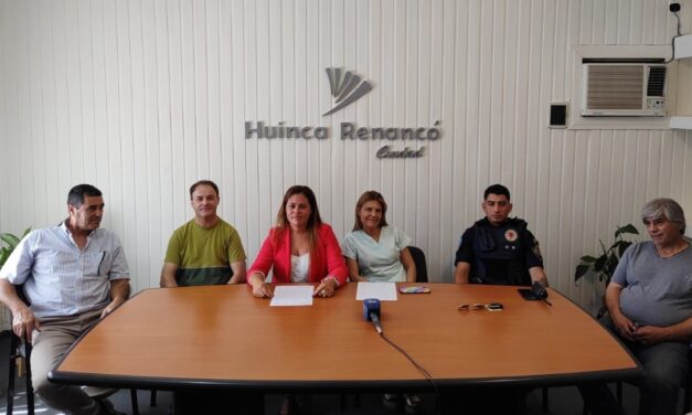 Anuncios sobre la cobertura de emergencias en Huinca Renancó
