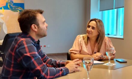Serrano: Ismael Goñi fue recibido por la Vicegobernadora Myrian Prunotto