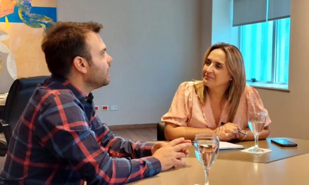 Serrano: Ismael Goñi fue recibido por la Vicegobernadora Myrian Prunotto