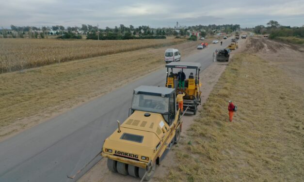 Avanza la pavimentación de la Ruta Provincial 10