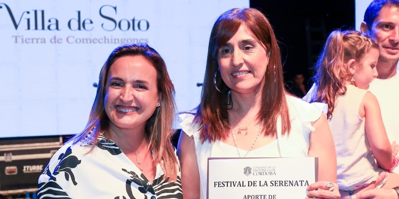 Villa de Soto: Distinguieron a Myrian Prunotto como Huésped de Honor