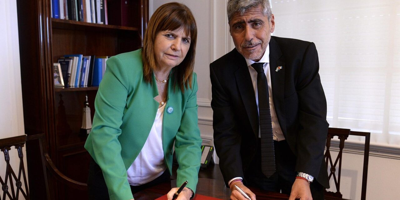 La Provincia firmó un convenio de cooperación con el Ministerio de Seguridad de la Nación