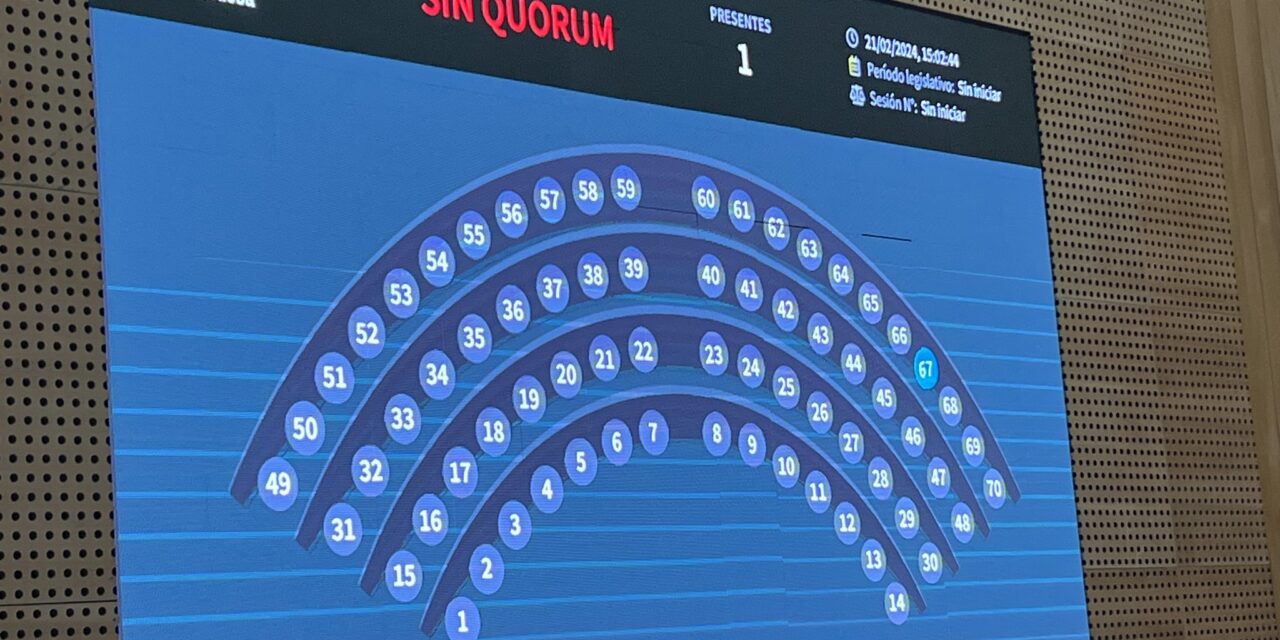 No hubo quórum en la Legislatura y la oposición apuntó contra el oficialismo