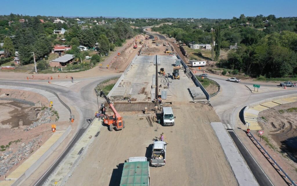 Autovía Punilla, con tres frentes de obra activos y un avance del 83 por ciento