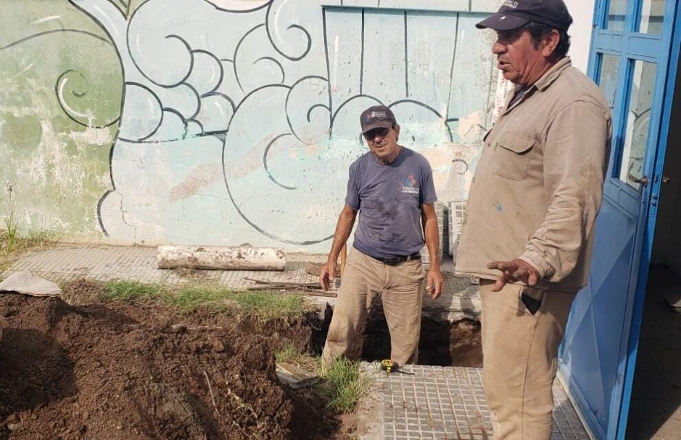 Las Higueras: se realizan mejoras en el colegio Jorge Newbery