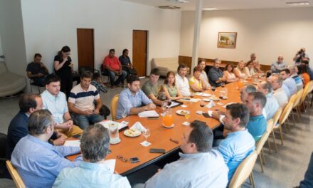 Llamosas junto a intendentes y jefes comunales del dpto. Rio Cuarto proyectan acciones en conjunto