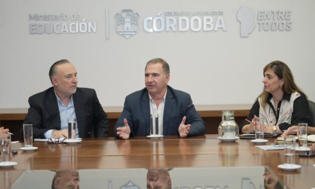 Villa María: Accastello se reunió con el Ministro de Educación de la Provincia