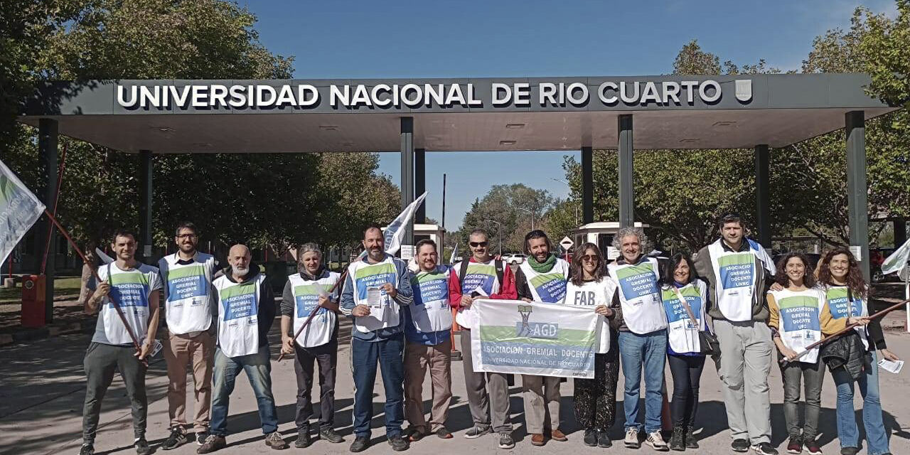 El jueves habrá paro docente en la UNRC