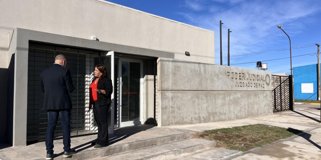 Villa Huidobro: Avanzan las obras del nuevo edificio del Juzgado de Paz